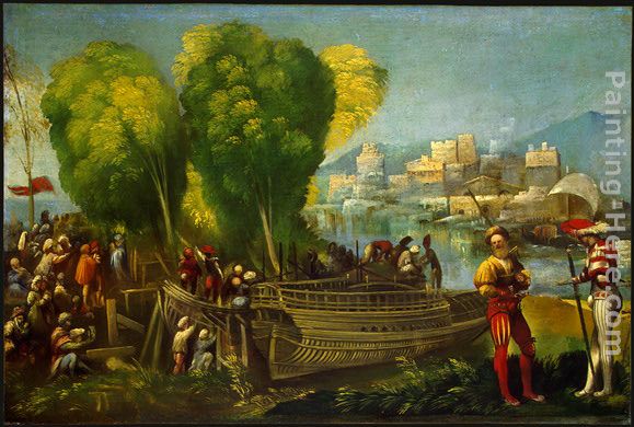 Aeneas and Achates on the Libyan Coast painting - Dosso Dossi Aeneas and Achates on the Libyan Coast art painting